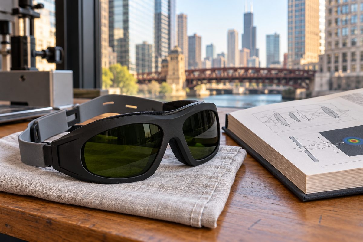 Certified laser protective eye shields for client safety